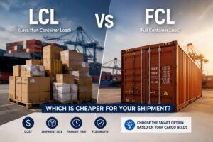 LCL vs FCL: which is cheaper for your shipment